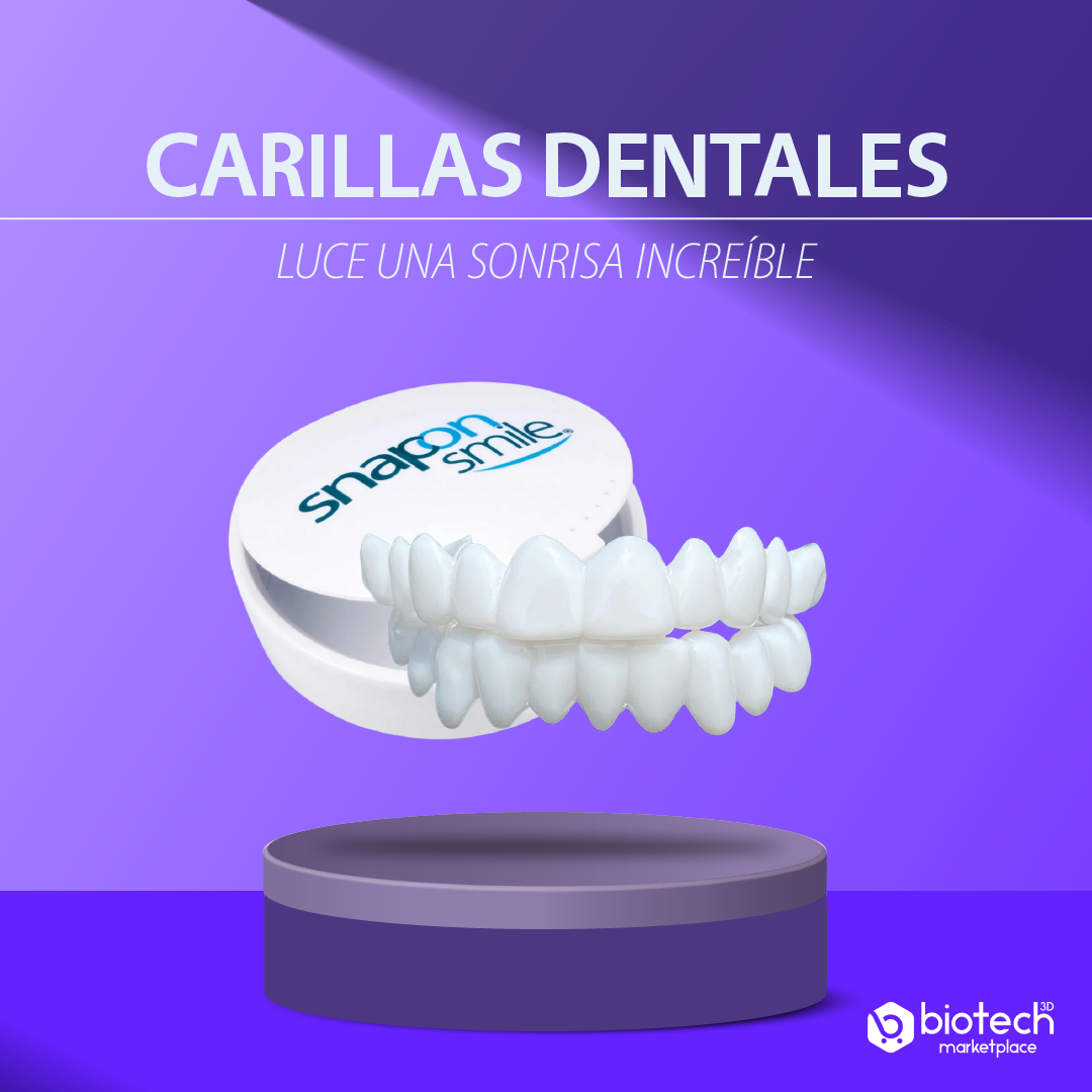 Carillas Dentales Smile 2 Pares Snap on Veneers, Dientes Postizos