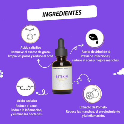 (LLEVA 2x1)🎁 GINGER OIL™ ACNÉ + MANCHAS + ACANTOSIS NIGRICANS