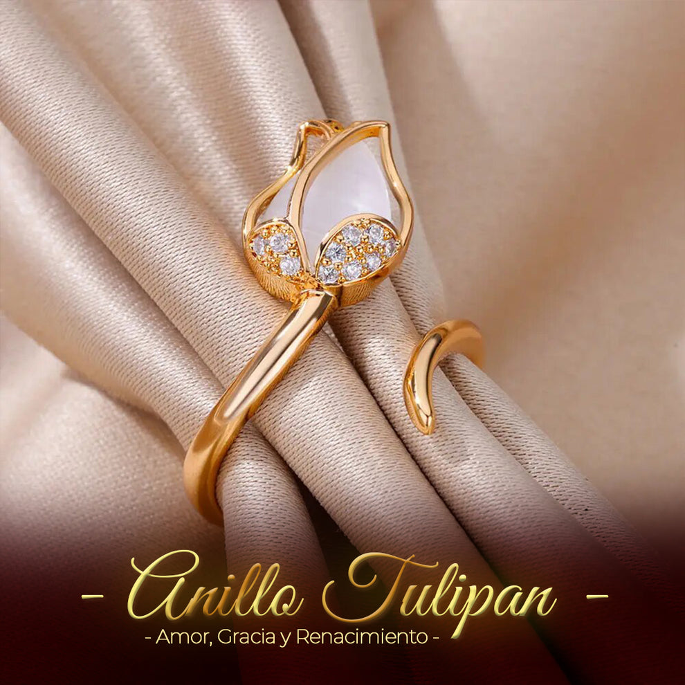 ¡JOYERIA EXCLUSIVA! ANILLO AJUSTABLE TULIPAN