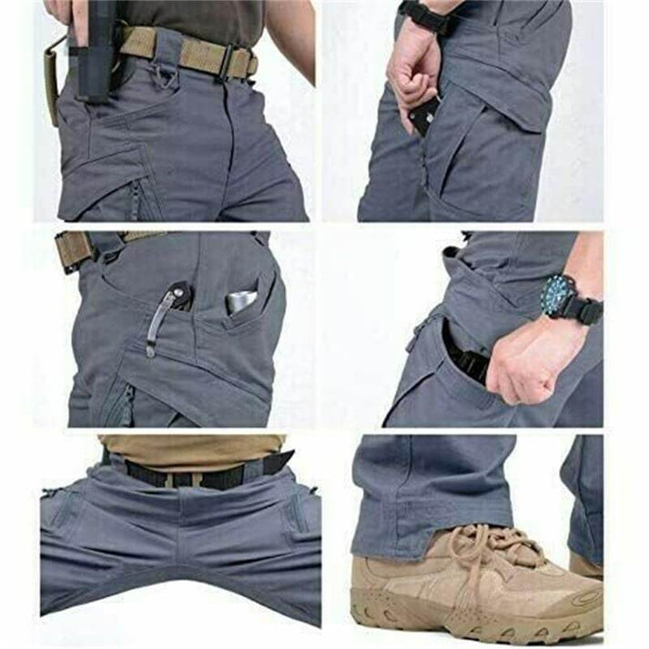 Workboss - Pantalones tácticos antidesgarro tipo militar para trabajo