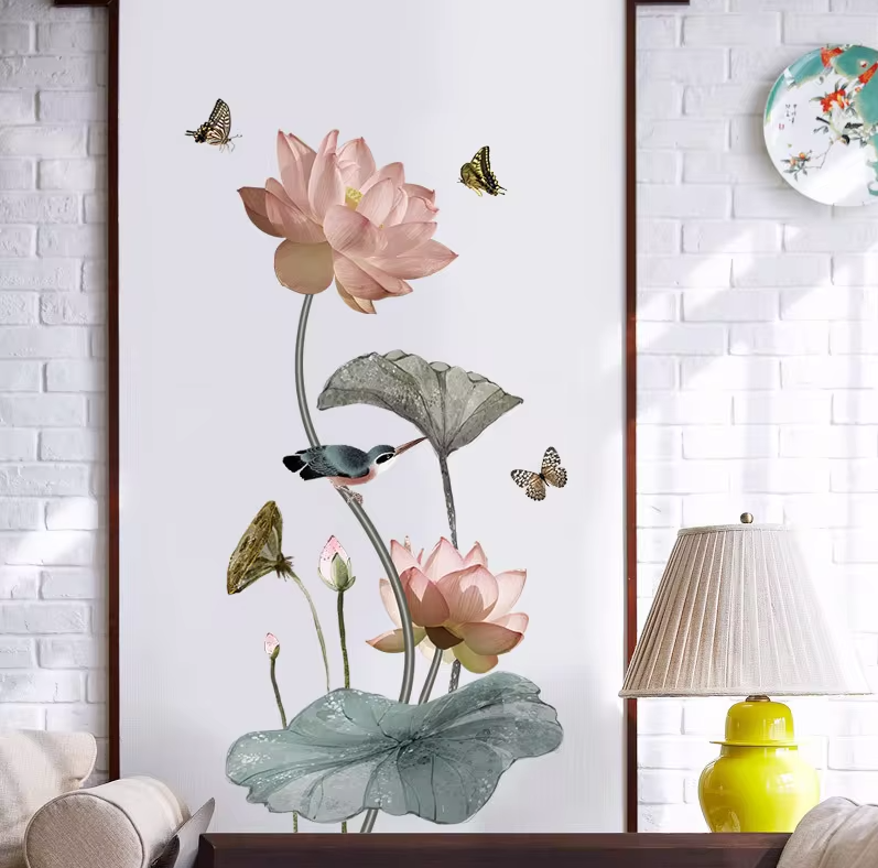 1+1 Gratis | Papel pintado adhesivo de pared con flores BloomDecal™